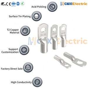 Cnxi Verkoopt Hoogwaardige Jg-Serie T2 Koperen Kabelnokken Optimale Prestatie Gebruikte Terminals Voor Auto-Verbindingen Koude Crimp-Einde - Product Image 2