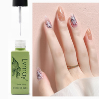 Lot de 12 couleurs de fournitures pour ongles, avec logo personnalisé, vente en gros, gel UV/LED pour nail art, liner et peinture