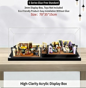 Vitrine en acrylique pour 10292 <span class=keywords><strong>Friends</strong></span> Apartments, boîte de rangement transparente anti-poussière, présentoir pour blocs de construction, modèle YLD-AD73 - Product Image 5