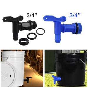 20 robinets de fût de 3/4 po avec joint EPDM, matériaux conformes aux normes FDA, connexion NPT pour fûts en plastique de 1 gallon - Product Image 2