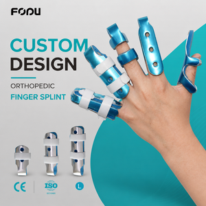 Orthopädische Metallschiene aus Aluminium für Gebrochene Finger, Verstellbare Handstütze für Index-, Pinky- und Mittelfingerfrakturen - Product Image 1