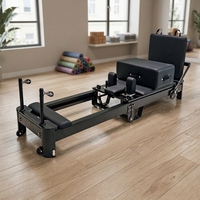 Machine de Pilates Reformer en alliage d'aluminium, lit de Pilates silencieux à glissière avec accessoires complets pour la maison et le studio de yoga