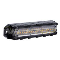 Feux de signalisation d'urgence à LED haute luminosité 12V 24V, feux stroboscopiques à LED pour montage en surface de voiture, feux stroboscopiques à LED pour calandre, SAE R65 CE IP67