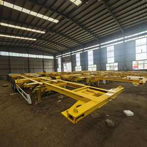 2 Axle 3 Axle 20Ft 40 Ft 30T 60T Container <b>Trailer</b> Chassis Skeleton Semi <b>Trailer</b> - Product Image 1