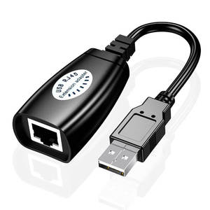 Farsince ชุดอุปกรณ์ต่อพ่วง USB RJ45,ตัวต่อสาย USB 2สำหรับสาย Lan <span class=keywords><strong>Cat6</strong></span> Cat5 - Product Image 3