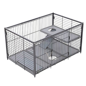 <span class=keywords><strong>Cage</strong></span> à petits animaux en métal empilable avec roulettes pour souris, hamster, cobaye, chinchilla, écureuil, lapin et furets - Product Image 2