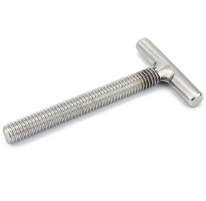 High Quality Custom <b>T</b>-Head Titanium Track <b>Bolt</b> SS304/SS316 Stainless Steel and Carbon Steel DIN Standard with Plain Finish - Product Image 2
