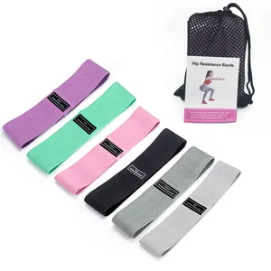 Home Gym Equipment Fitness Fabric Resistance Bands Exercise Belt Legs Glutes Booty Squat Training Hip Circle Resistance Band Set
