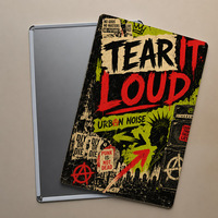 Letrero Metálico Retro de Estilo Punk Rock, Decoración de Pared para Club de Música Urbana, Letreros Vintage