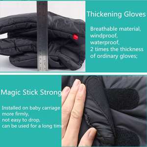 Winter <strong>Waterproof</strong> Anti-Freeze Stroller Accessories Pram Hand Warmer, Stroller Handle <strong>Gloves</strong>, Warm Hand <strong>Gloves</strong> for Pushchair - Product Image 5
