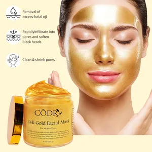OEM/ODM Supply Herbal Pearl Shea Butter Glycerin Moisturizing And Firming Facials Anti Aging 24k Gold Face Mask With Collagen