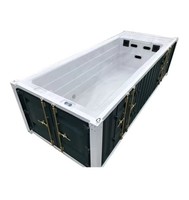 Conteneur maritime de 20 pieds neuf et d'occasion pour usage extérieur (villa, école et salle de sport) - Design moderne et structure robuste