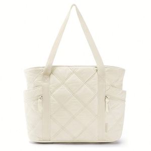 Wholesale Lightweight <b>Quilted</b> Women's Tote Bag Large Capacity Embroidered <b>Single</b> Shoulder Handbag for Travel and Nurses - Product Image 1