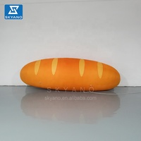 Ballon gonflable promotionnel de modèle de croissant de beignet de pain de toast de la publicité de magasin de pain pour la décoration publicitaire