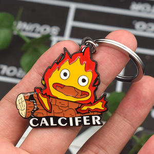 Venta al por mayor 5CM Howl's Moving Castle <span class=keywords><strong>Manga</strong></span> Recoger Anime Aleación Llavero Collar - Product Image 5