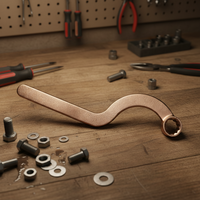 Clé à anneau à rayons en bronze d'aluminium non scintillante de qualité industrielle, 14 mm, certifiée OEM par Oak Brand, garantie 2 ans