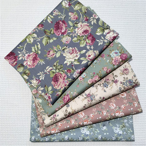 Tessuto in Cotone 100% con Stampa Floreale Rosa Stile <span class=keywords><strong>Shabby</strong></span> <span class=keywords><strong>Chic</strong></span>, Personalizzabile, all'Ingrosso, Stile Vintage, Ecologico, per Abiti alla Moda - Product Image 2