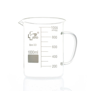 บีกเกอร์แก้วฮุยต้า 50-2000 มล. แบบมีขีดบอกปริมาตร ทำจากแก้วบอโรซิลิเกตคุณภาพสูง สำหรับใช้ในห้องปฏิบัติการ - Product Image 3