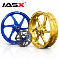 Jantes de moto forgées IASX 15 pouces 6061-T6, jantes légères haute performance pour Yamaha YZF R1, moto de course personnalisée