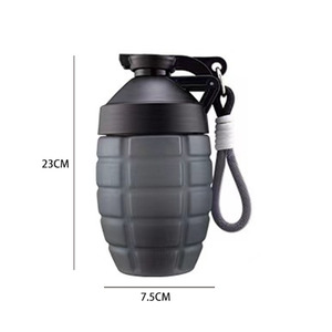 Bouteille de shaker de protéines de 600ml avec conception de forme unique pour mélanger facilement la bouteille d'eau de sport de gymnastique - Product Image 2