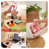 Likcut Glee S501 Mini découpeuse de vinyle, machine de découpe intelligente pour autocollants DIY, traceur sans fil Bluetooth pour la maison et l'école