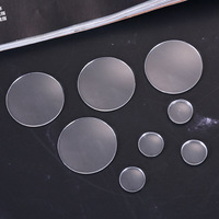 Loupe en plastique double convexe et concave Lentille plate transparente pour microscope en acrylique Jouet éducatif