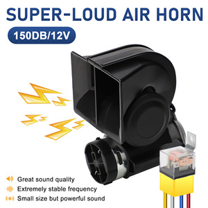 Bocina de Aire Súper Potente de 150 dB y 12 V para Automóvil, Camión y Motocicleta, Diseño Compacto de Alto Decibelio - Product Image 1