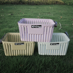YENCO Plastic <b>Storage</b> Basket Square With Handle For <b>Kitchen</b> Drainage And Household Use - Product Image 3