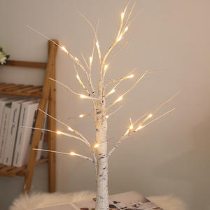 Snowman <b>Solar</b> <b>Powered</b> LED Birch Tree Lamp 5m Warm White <b>Light</b> <b>Indoor</b> Decor Modern Style 2700K Portable Christmas Lighting - Product Image 3