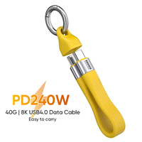 Le câble de données PD240W 40G 8K Type C prend en charge la charge rapide et la transmission de données