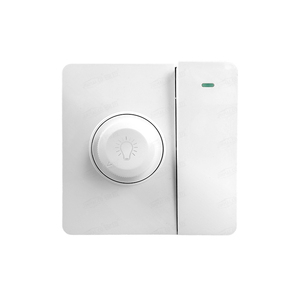 New Arrival 1 gang với dimmer chuyển đổi 500W điều chỉnh công tắc điều khiển Trắng PC Bảng điều chỉnh linh hoạt ROTARY <span class=keywords><strong>LED</strong></span> Đèn chuyển đổi và ổ cắm - Product Image 1