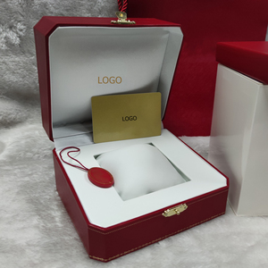 Wholesale Luxury <b>Red</b> Brand Watch Box Set Complete Watch Packaging with Gift Bag Card & Certificate Custom Logo Watch Gift Box - Product Image 6