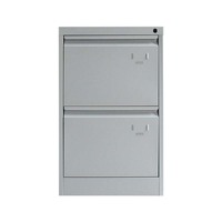 Muebles de Oficina, Archivador de Acero con 2 Cajones, Archivador Vertical de Metal para Documentos