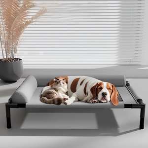 <span class=keywords><strong>Lit</strong></span> orthopédique respirant lavable <span class=keywords><strong>pour</strong></span> animaux de compagnie avec couverture amovible <span class=keywords><strong>Lit</strong></span> <span class=keywords><strong>pour</strong></span> <span class=keywords><strong>chien</strong></span> <span class=keywords><strong>surélevé</strong></span> étanche à l'humidité <span class=keywords><strong>pour</strong></span> le camping en toute saison - Product Image 2