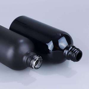Botella de Vidrio Color Negro Mate con Pulverizador de Niebla Fina para Aceites Esenciales con Tapa de Aluminio Negra - Product Image 1