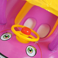 Anneau gonflable de natation de bébé d'ombre de voiture de bateau gonflable de siège de flotteur de piscine de bébé