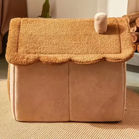 Lit pour animaux de compagnie luxueux et chaud, tente pour animaux de compagnie, niche intérieure douce pour chiens avec coussin amovible pour chats et chiens de petite, moyenne et grande taille