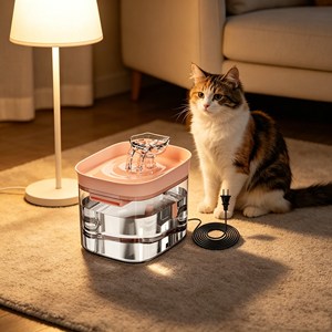 Lightweight Portable Pet Water Fountain Full Filtration System Low Noise Pet Water Bowl - Product Image 1