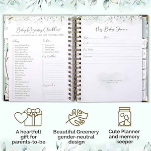 Planificador de Embarazo Semanal y Mensual A5 Personalizado, Diario Espiral con Bolsillo <span class=keywords><strong>para</strong></span> Recuerdos, <span class=keywords><strong>Libro</strong></span> de Recuerdos <span class=keywords><strong>para</strong></span> Mamás y Pequeños - Product Image 4