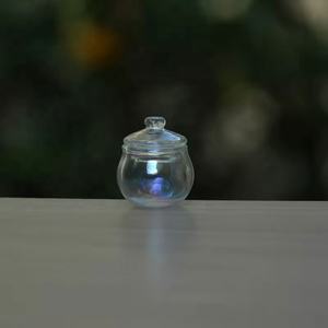 Maison <span class=keywords><strong>de</strong></span> poupée DIY : Mini-bouteille en verre transparente <span class=keywords><strong>et</strong></span> colorée, bouteille à vœux, mini-pot en verre – Accessoires <span class=keywords><strong>de</strong></span> cuisine - Product Image 4