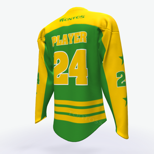 Maillot de hockey sur glace vintage drôle de haute qualité brodé à manches longues pour hommes - Product Image 5