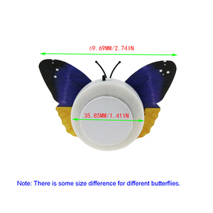 Bellissima luce notturna a LED a forma di farfalla, lampada che cambia colore, bellissime luci notturne decorative da parete <span class=keywords><strong>per</strong></span> la casa, colore casuale - Product Image 2