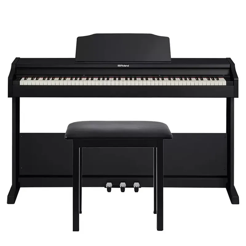 Rolands rp102 piano digital/roland rp 102/upright, piano preto com 88 teclas, grande piano de som