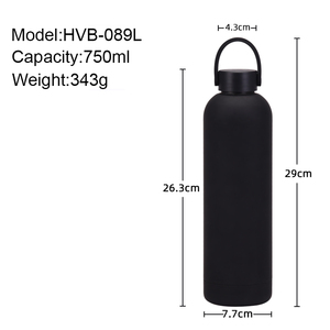 Vente 750ml Double couche en <span class=keywords><strong>acier</strong></span> inoxydable isolé poignée portable Sports de plein air bouteille d'eau Logo personnalisé disponible petite bouche - Product Image 6