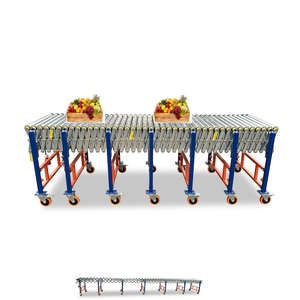 Convoyeurs à rouleaux extensibles 2026, convoyeur flexible à bande roulante avec structure en acier au carbone pour ligne de transfert de boîtes de boissons - Product Image 2