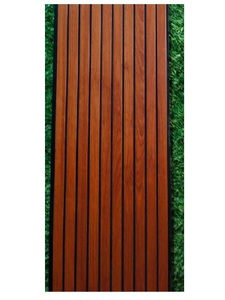 Panneaux muraux rainurés en PVC à texture bois, revêtement mural décoratif intérieur, épaisseur 10 mm, largeur 300 mm, longueur 2500 mm, personnalisable - Product Image 3