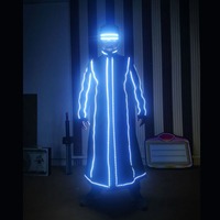 Costume pour adultes, lumineux, fluorescent, laser, pour la danse, pour les spectacles sur scène, décorations de fête