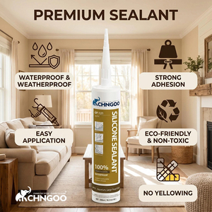 Scellant silicone acétique imperméable anti-moisissure haute performance GP-121 pour salle de bain, cuisine, lieux humides, services OEM/ODM, CE/ISO - Product Image 1