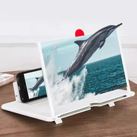 Amplificateur vidéo HD 3D 10 pouces avec support flexible portable et pliable pour téléphone, loupe pour films et jeux, article ménager intelligent