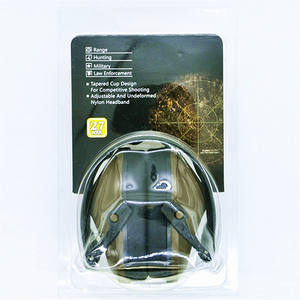 Auriculares de protección auditiva S6 plegables negros y verde militar con cancelación de ruido para estudio táctico y sueño - Product Image 4
